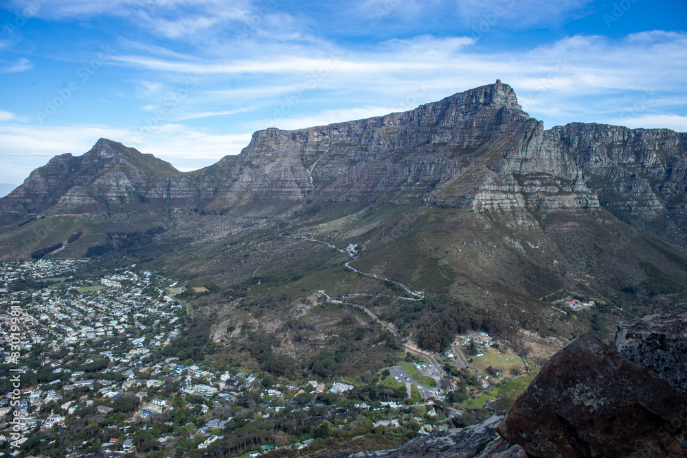 Naklejka premium View from Lions Head, Cape Town, South Africa near Table Mountain