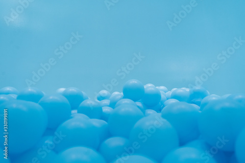 Blue balloons pool