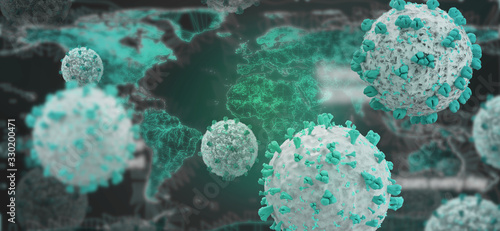 virus cell symbolic image 3...