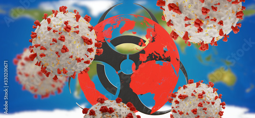 virus cell symbolic image 3...