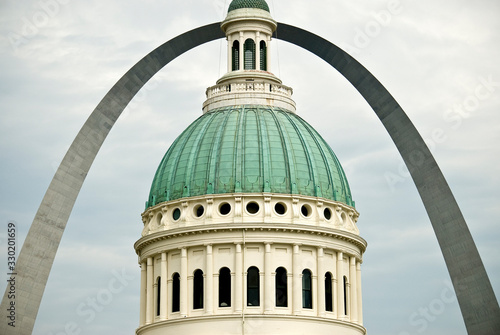 St. Louis Gateway Arch with Old Courthouse