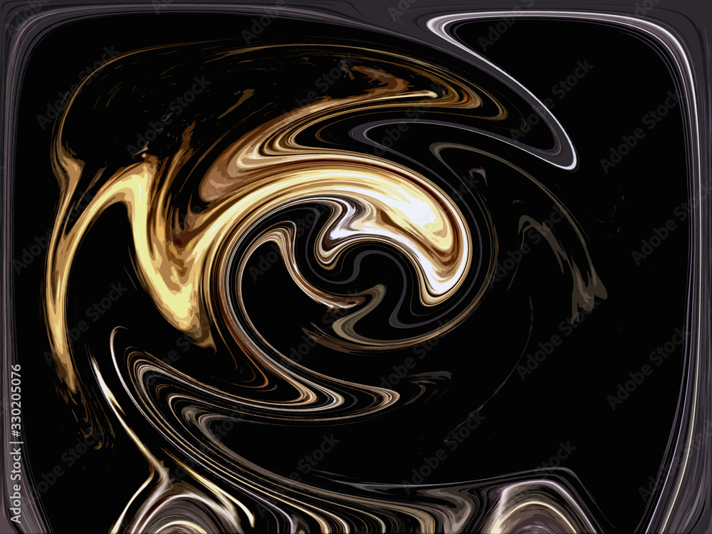 Abstract contrast round spinning rendered oil paint Abstract contrast round spinning rendered oil paint