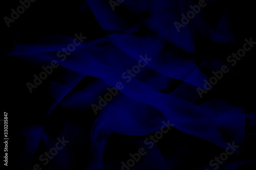 Dark blue abstract background. Fabric texture.