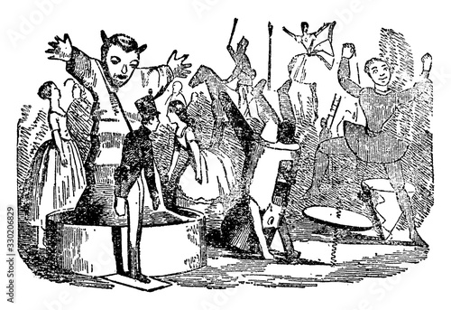 The Brave Tin Soldier, vintage illustration