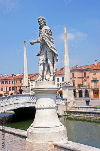 Statue of Stefano Bathory in Prato della Valle in Padua, Italy