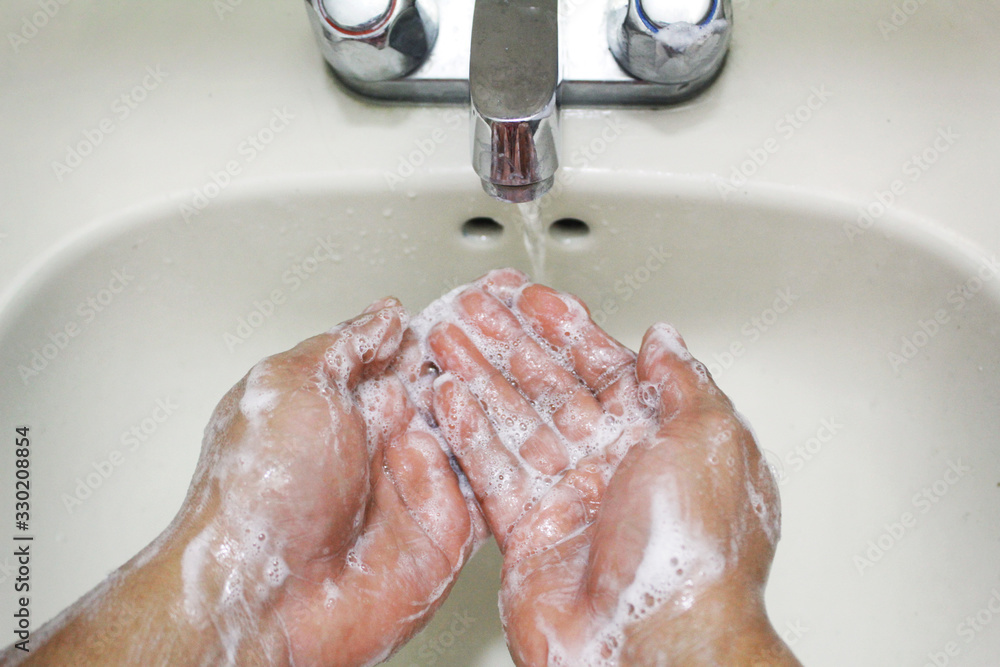 Fototapeta premium handwash woman