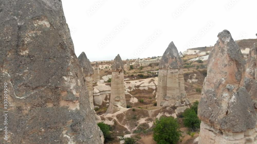Volcanic rock formations Fairy Chimneys in Cappadocia, Turkey. Volcanic rock formations Fairy Chimneys in Cappadocia, Turkey.
