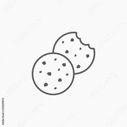 cookie icon, bakery vector