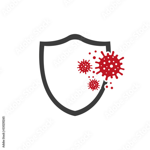 antibacterial protection or immune system icon, medical concept.