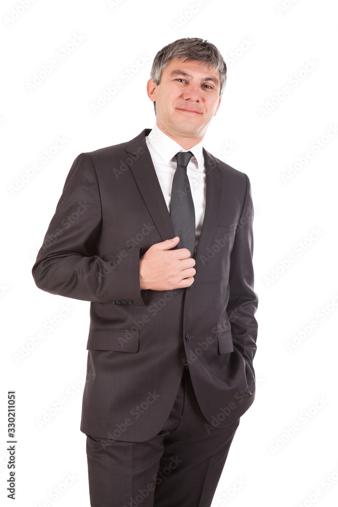 Confident gray haired businessman portrait Confident gray haired businessman portrait