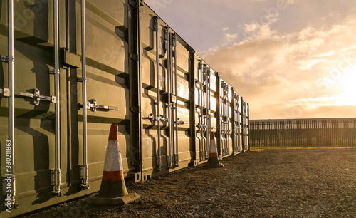 Storage Container Sunset photo