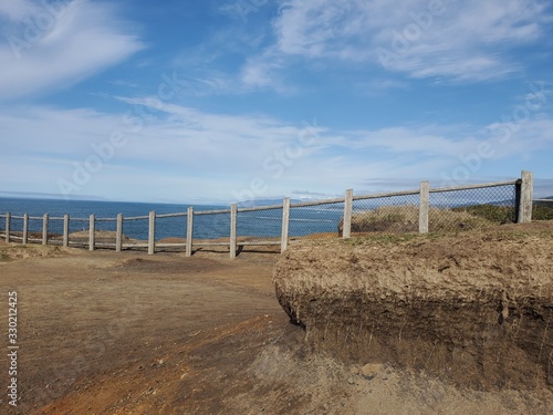 Seaside Cliff with Fence 01