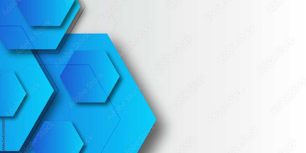 Minimalist geometric background. Dynamic blue shapes composition with halftone decoration. Abstract background modern futuristic graphic. Vector abstract background for banner and presentation design