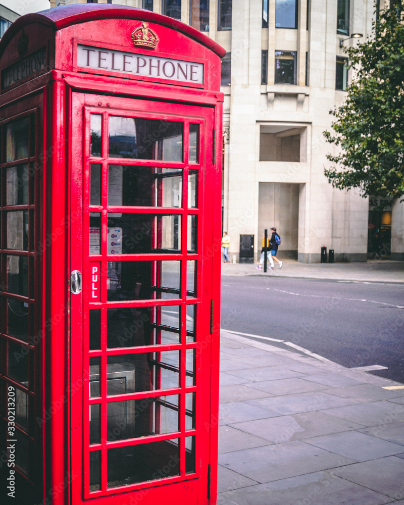 Obraz premium street telephone