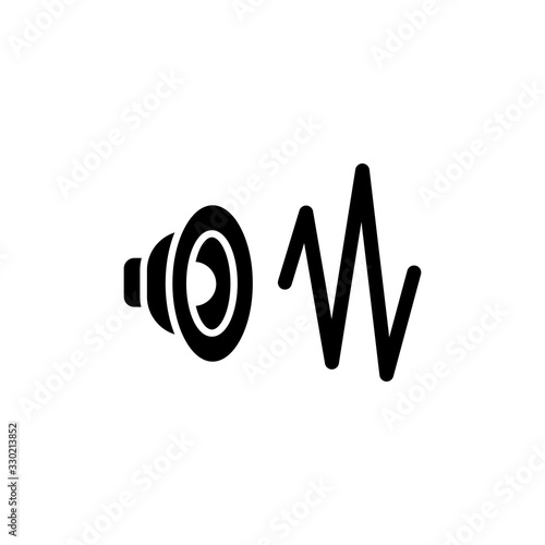 Vector illustration, loudspeaker icon design