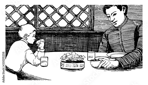 Willie Winkie, vintage illustration