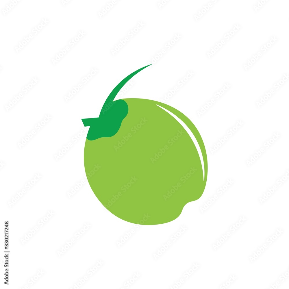 coconut illustration logo vector coconut illustration logo vector