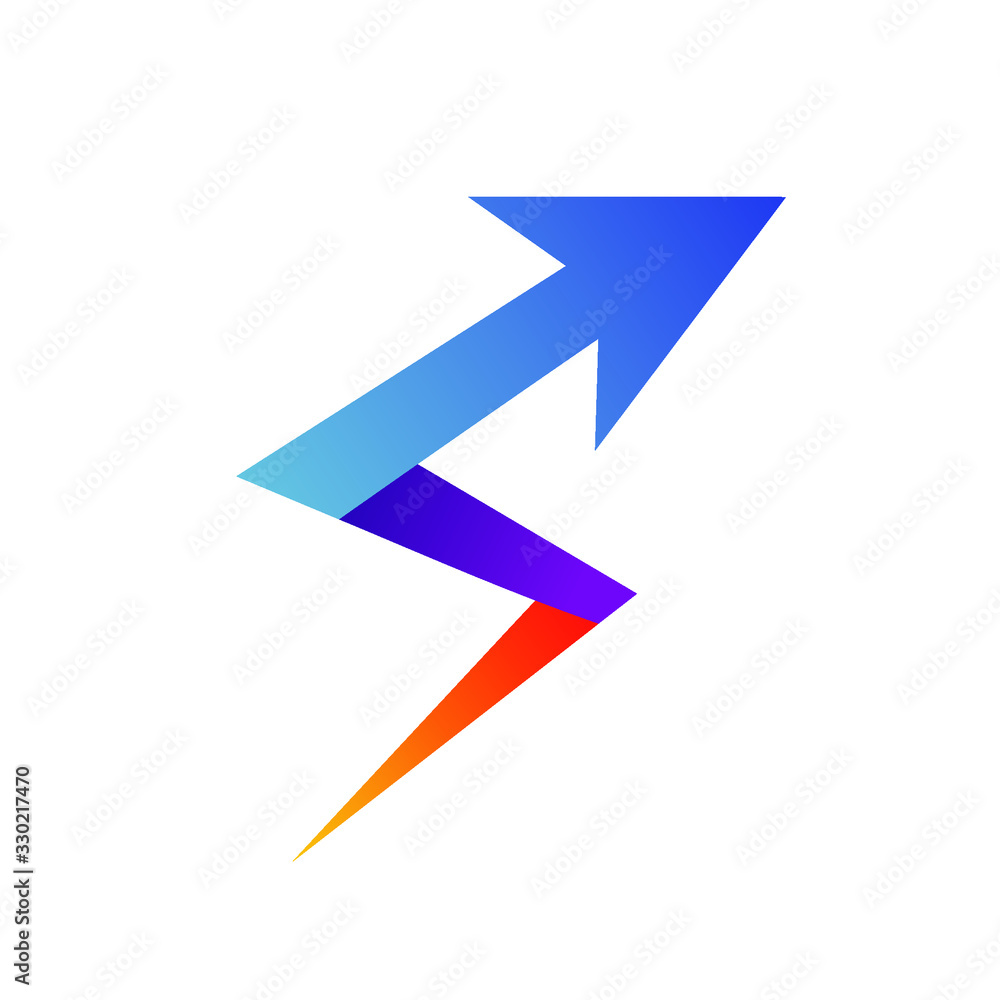 Letter s arrow logo design Letter s arrow logo design