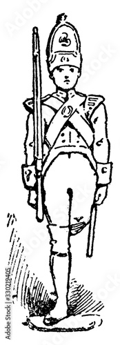 Tin Soldier, vintage illustration