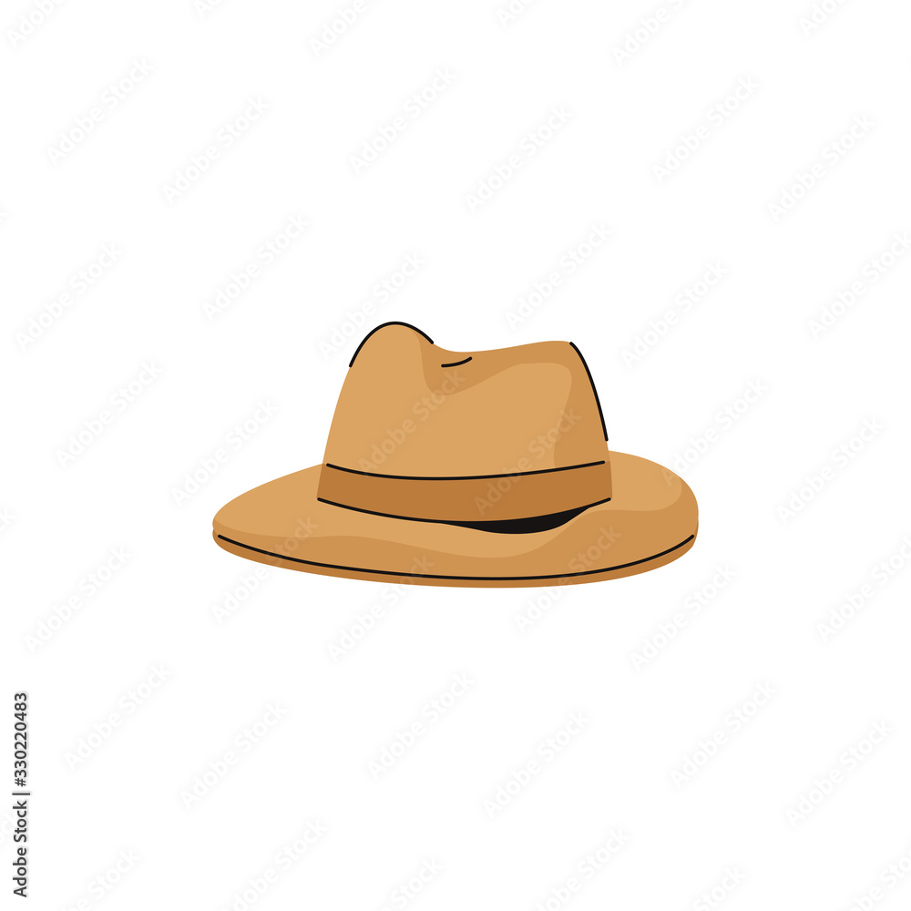 feminine hat fashion accessory isolated icon feminine hat fashion accessory isolated icon