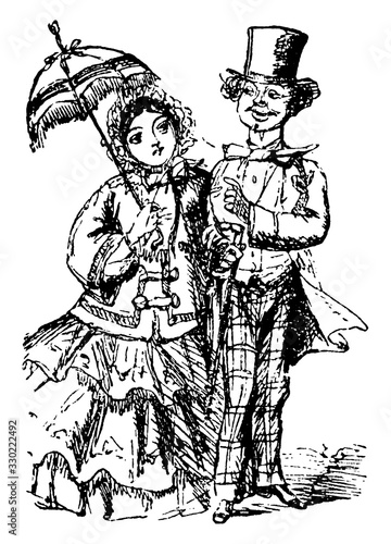 Tommy Snooks, vintage illustration