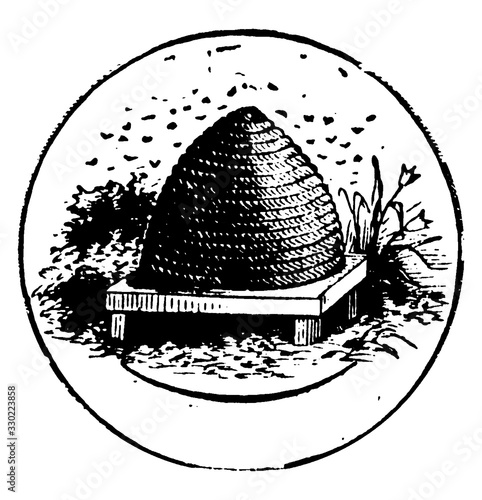 Seal of the state of Utah, 1913, vintage illustration