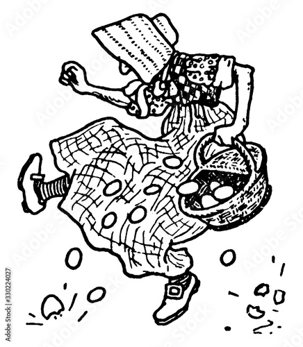 Tom the Piper's Son, vintage illustration