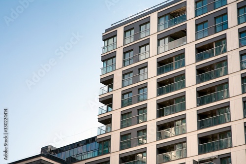 Wallpaper Mural Modern European residential apartment buildings quarter.  Torontodigital.ca