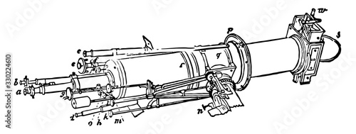 Heliometer, vintage illustration
