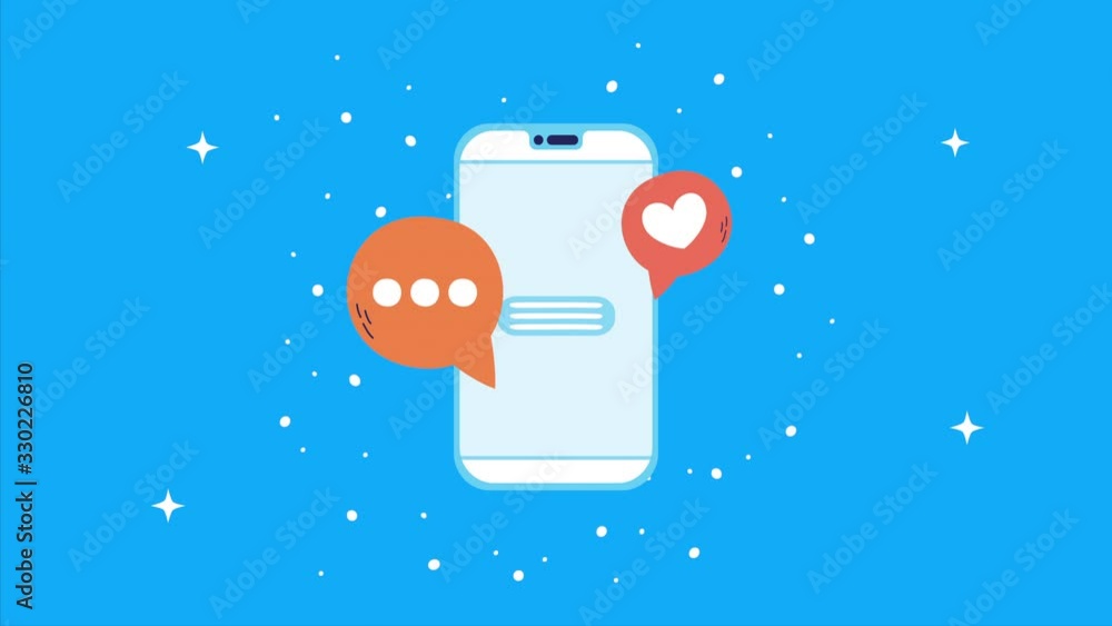 smartphone with social media icons