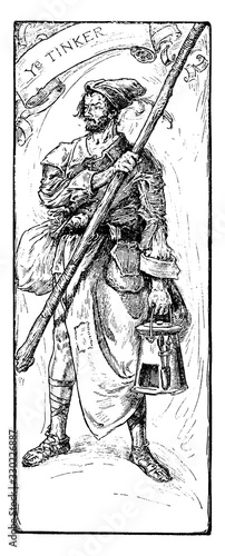 Ye Tinker, vintage illustration