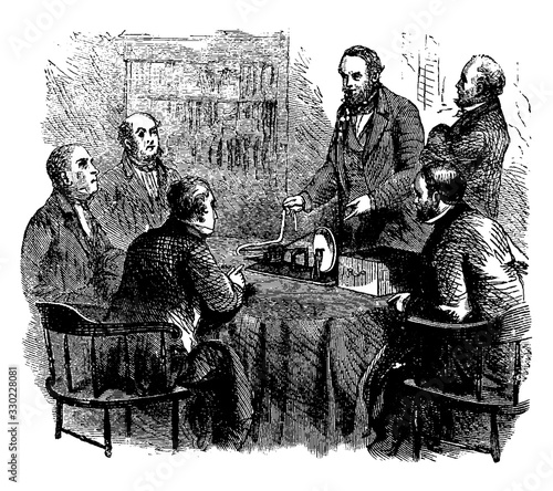 Samuel Morse, vintage illustration.