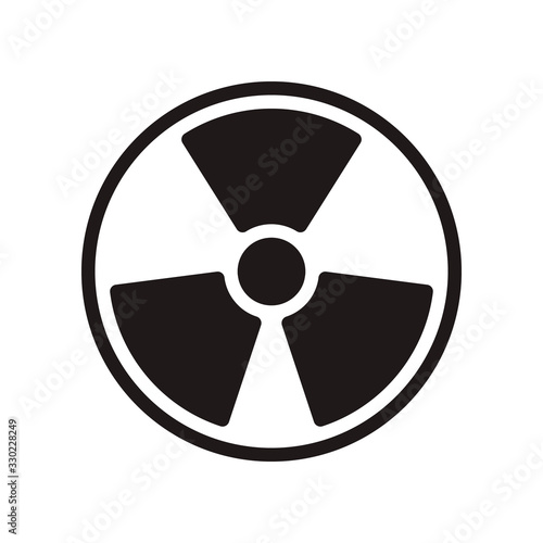 Radioactive icon. Vector graphic illustration. Suitable for website design, logo, app, template, and ui. EPS 10.