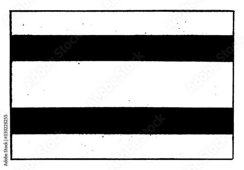 Spain, 1923, Spain merchant flag, vintage illustration