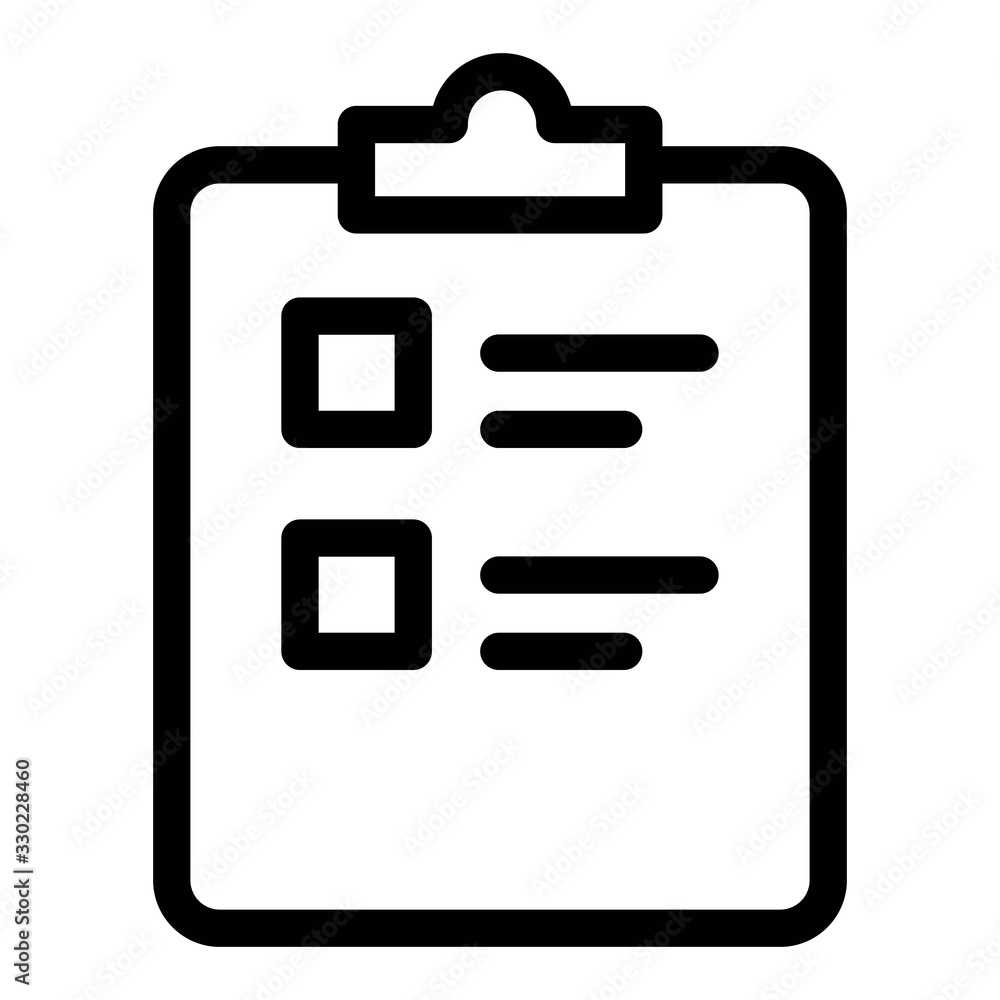 Clipboard or checklist icon in line style. Task list, audit report and check symbols. Done, tick, checkmark, approved signs. Checklist for modern mobile and web UI designs. Clipboard or checklist icon in line style. Task list, audit report and check symbols. Done, tick, checkmark, approved signs. Checklist for modern mobile and web UI designs.