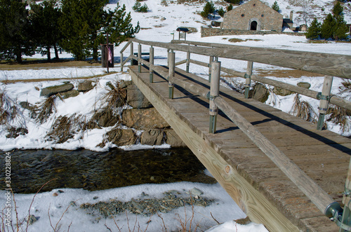 A little bridge  in the river