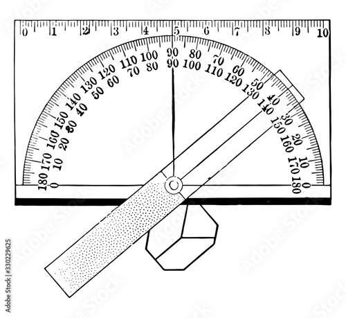 Slika na platnu Contact Goniometer, vintage illustration.