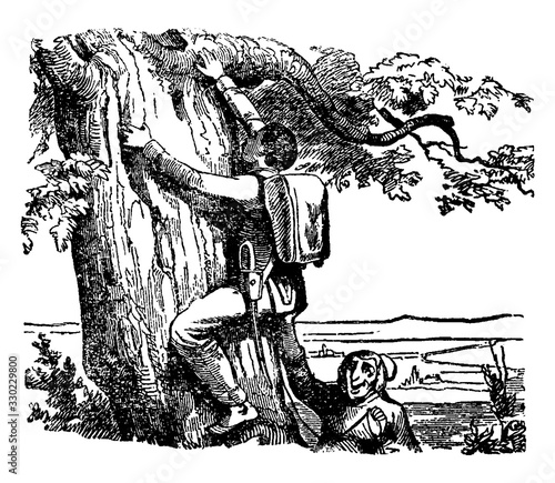 The Tinder Box, vintage illustration