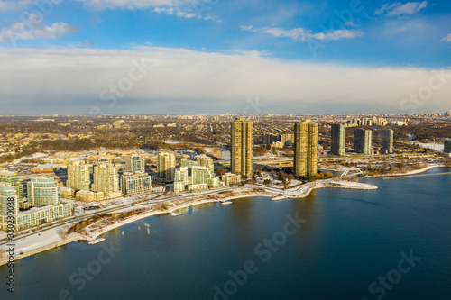 Photography Winter aerial drone photo Toronto ON