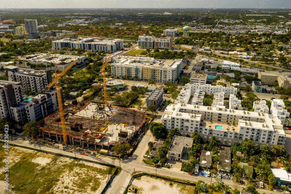 Aerial photo Fort Lauderdale highrise development