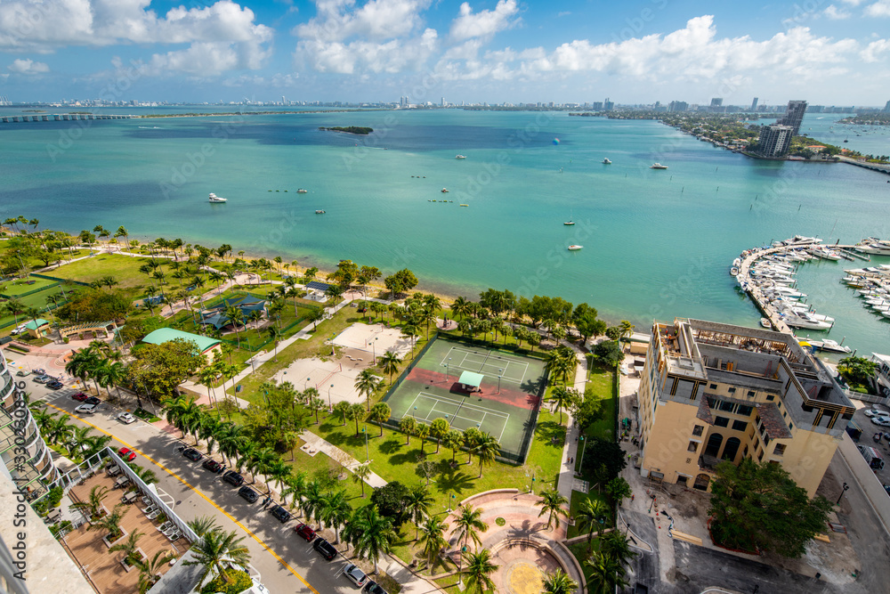 Margaret Pace Park Miami Biscayne Bay aerial photo