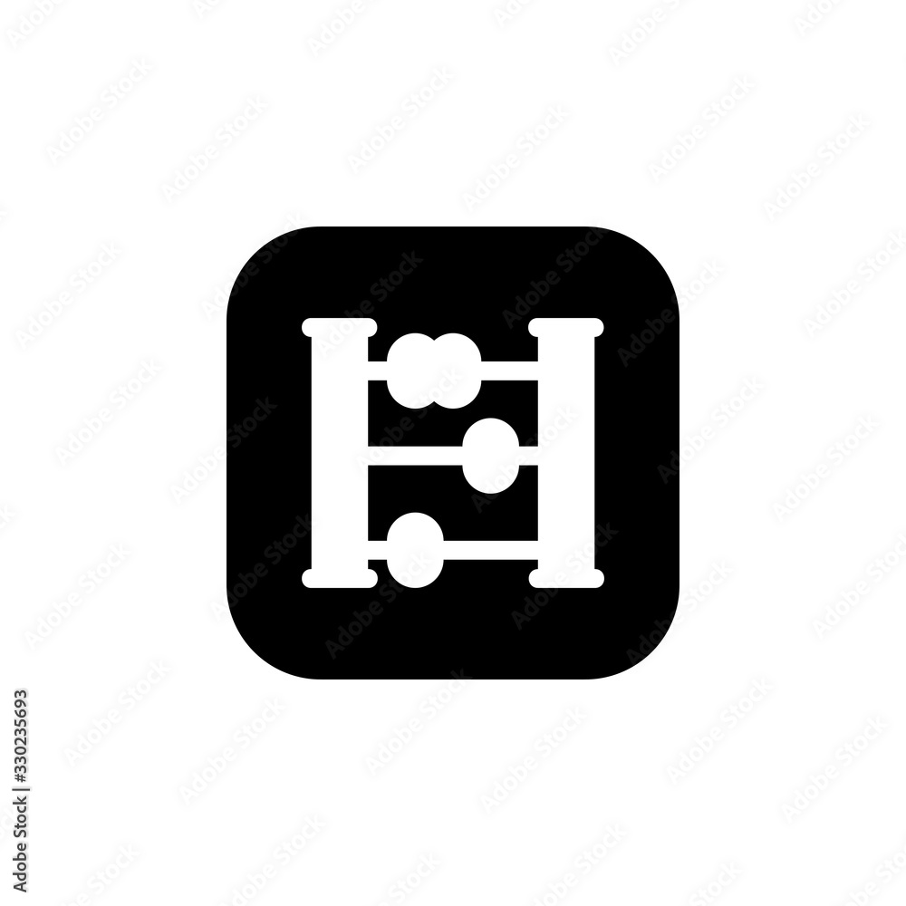 abacus icon. business and finance icon. Perfect for application, web, logo and presentation template. icon design solid rounded style abacus icon. business and finance icon. Perfect for application, web, logo and presentation template. icon design solid rounded style