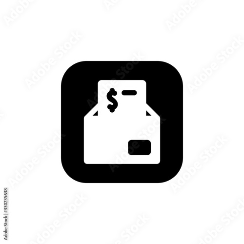 mail icon. business and finance icon. Perfect for application, web, logo and presentation template. icon design solid rounded style