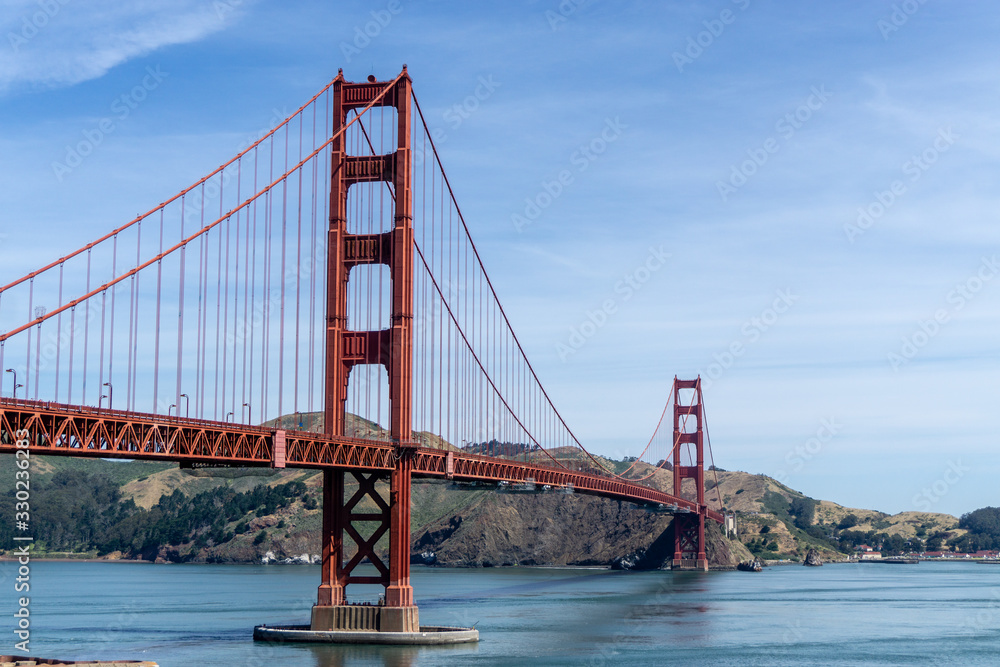 Golden gate bridge, the symbol of san francisco california US