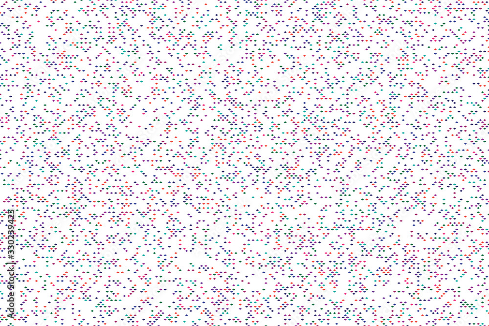 Abstract multicolored image consisting of small rhombics.