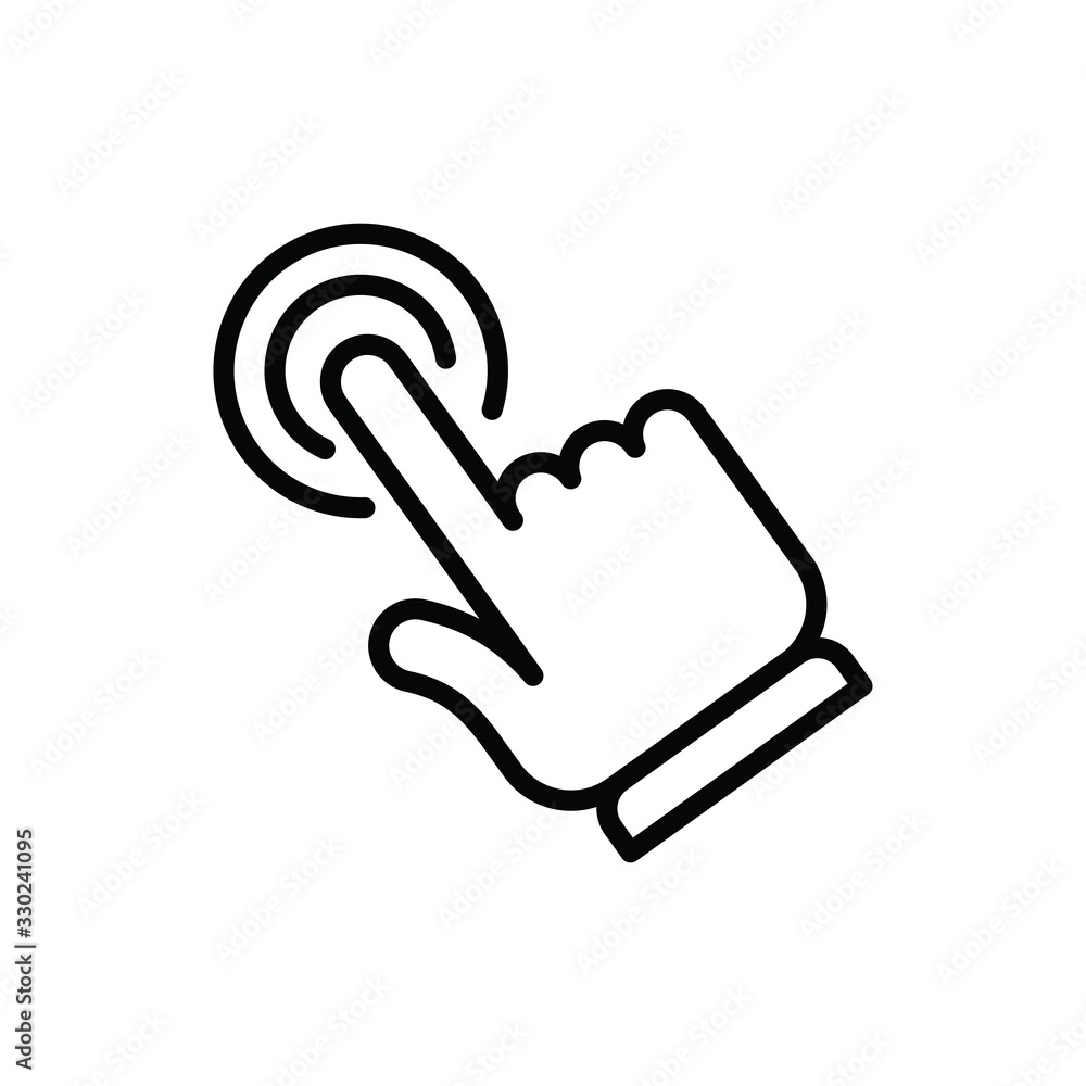 Hand clicking icon. Click pointer vector. Hand clicking icon. Click pointer vector.