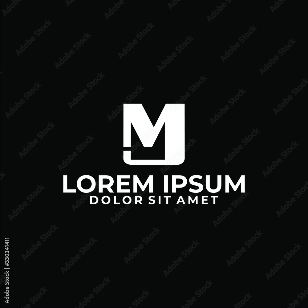 initial letter MJ logo template with modern geometric font symbol in flat design monogram illustration initial letter MJ logo template with modern geometric font symbol in flat design monogram illustration