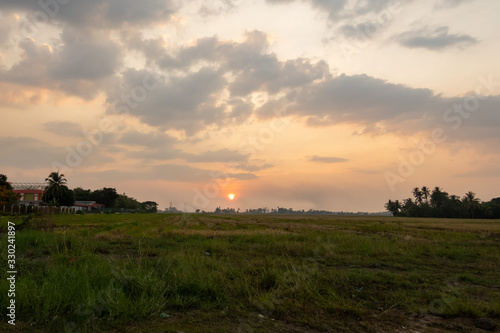 Sunset at Paddy Field © MuhammadFadhli
