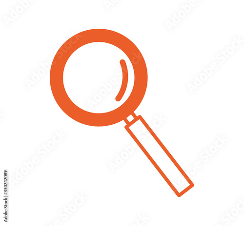 magnifying glass zoom isolated icon