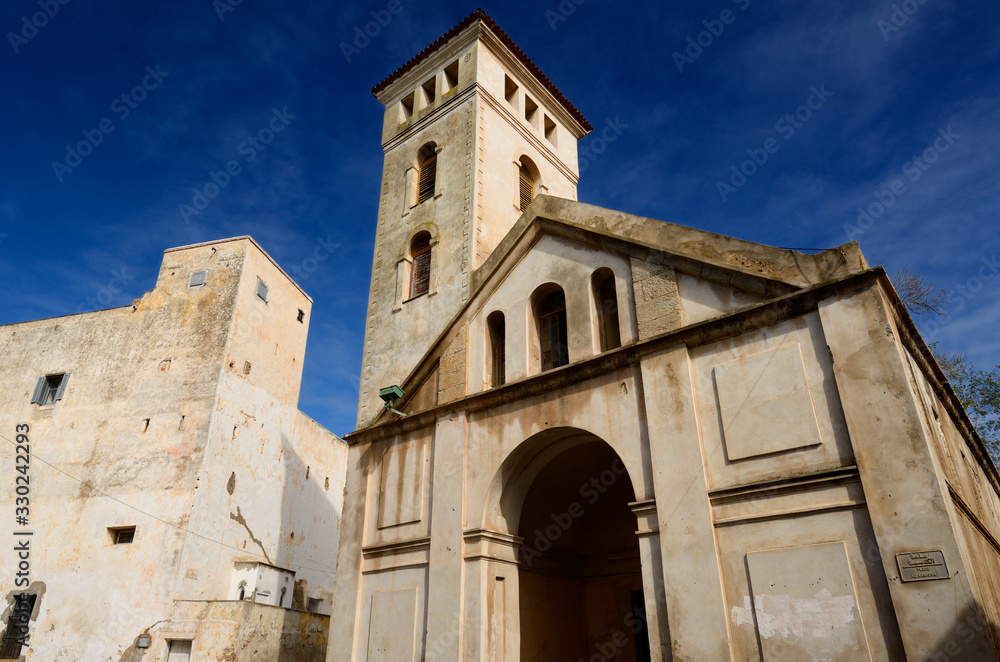 Place Al Kanissa abandoned Portuguese church in El Jadida Morocco